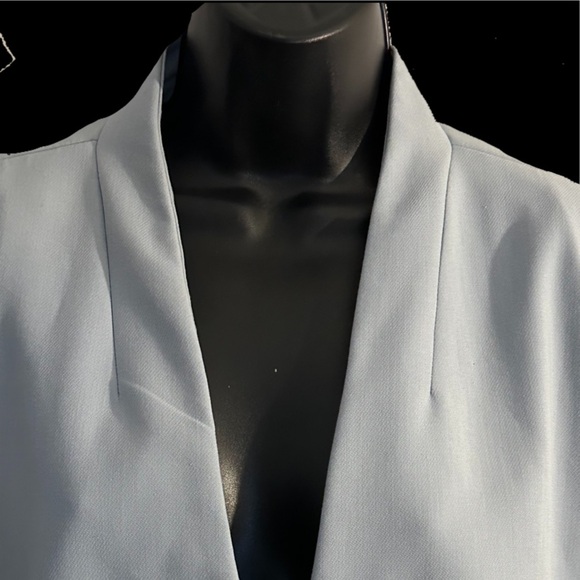 Ann Taylor 16 baby blue one button blazer with liner - Picture 2 of 8
